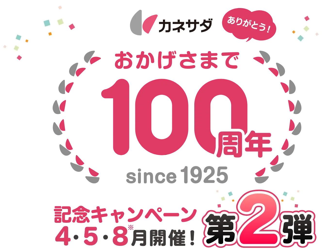 おかげさまで100周年 since 1925 記念キャンペーン第2弾
